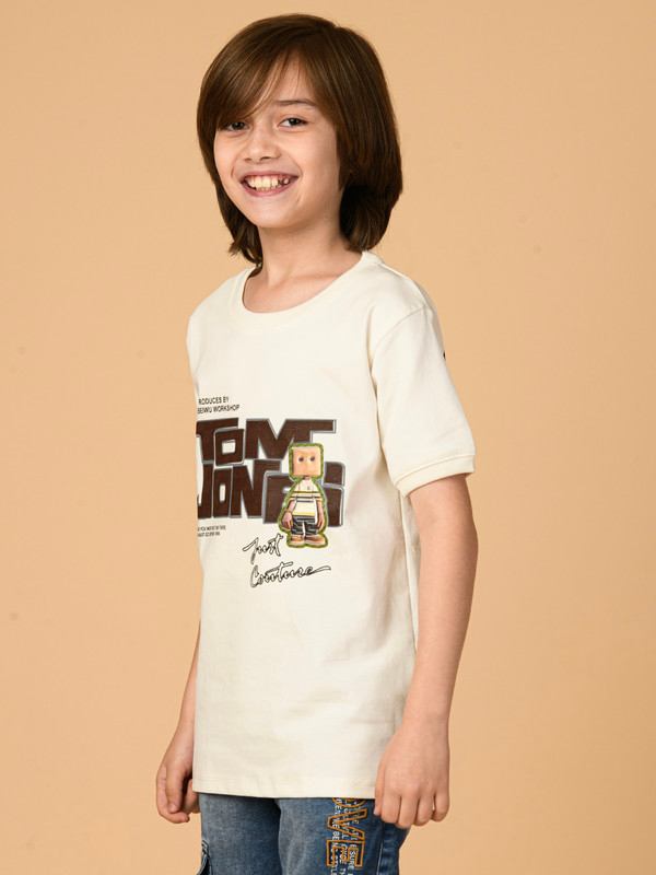 ALBION PREMIUM BOYS WHITE T-SHIRT