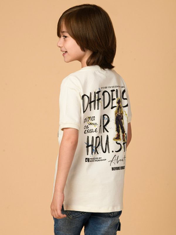 ALBION PREMIUM BOYS WHITE T-SHIRT