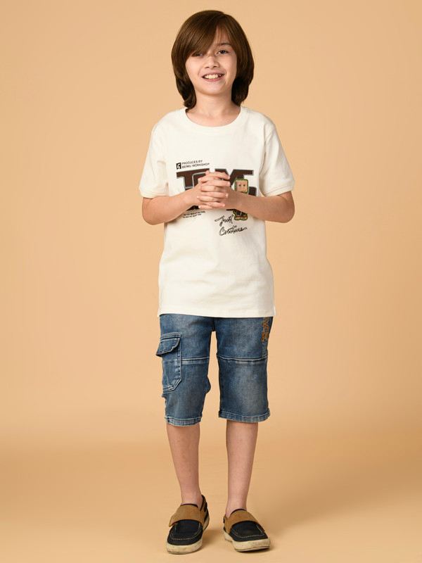 ALBION PREMIUM BOYS WHITE T-SHIRT