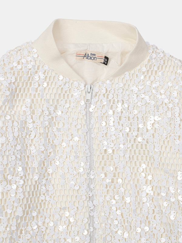 Albion Kids Girls White Jacket