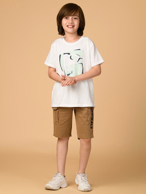 ALBION PREMIUM BOYS KHAKHI SHORTS