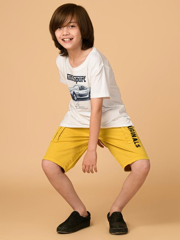 ALBION PREMIUM BOYS MUSTARD SHORTS