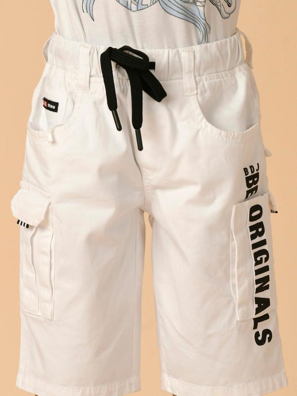 ALBION PREMIUM BOYS WHITE SHORTS
