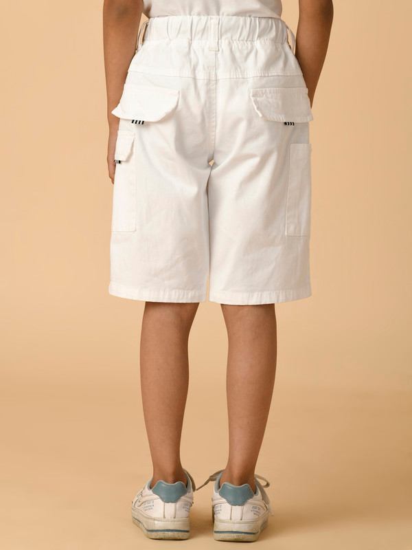 ALBION PREMIUM BOYS WHITE SHORTS
