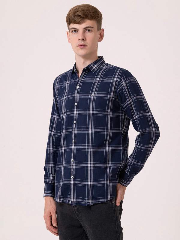 Albion Mens Blue Casual Shirt