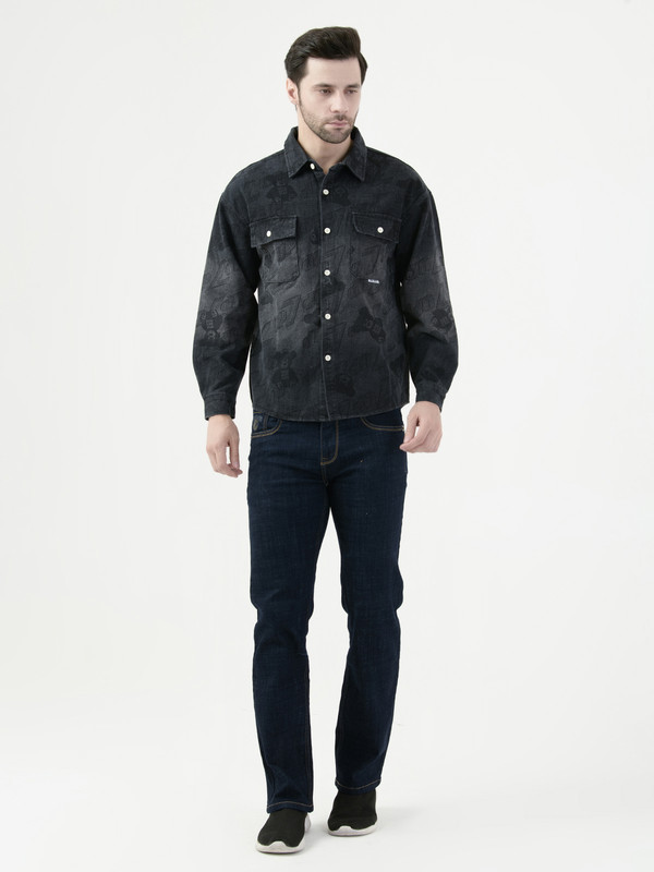 Albion Mens Grey Shirt Full Sleeve