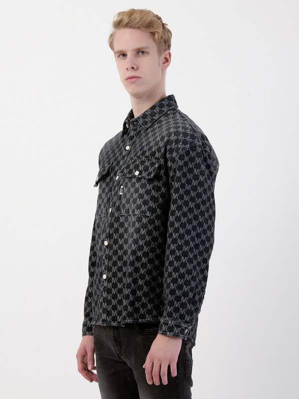 Albion Mens Black Shirt Full Sleeve