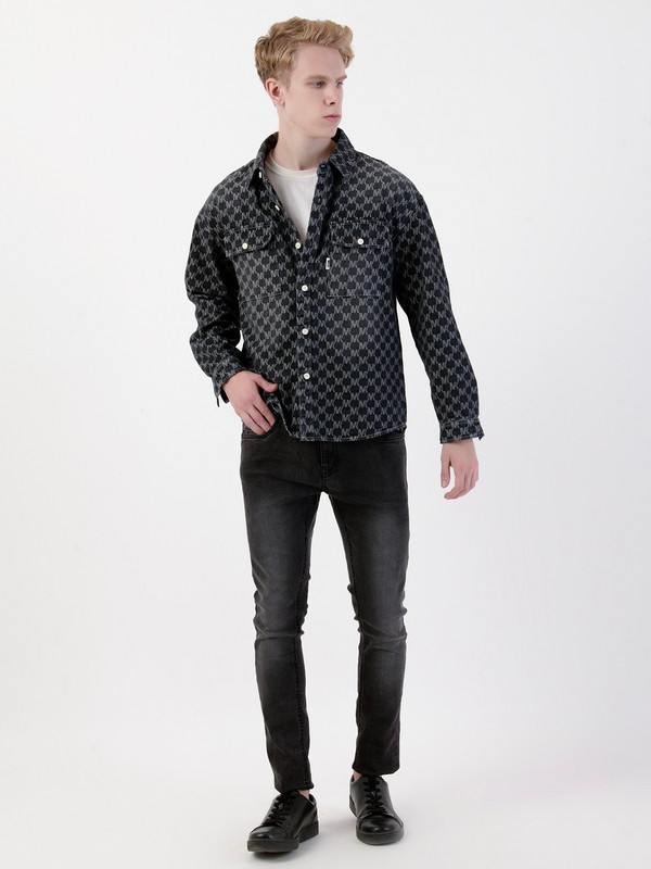Albion Mens Black Shirt Full Sleeve