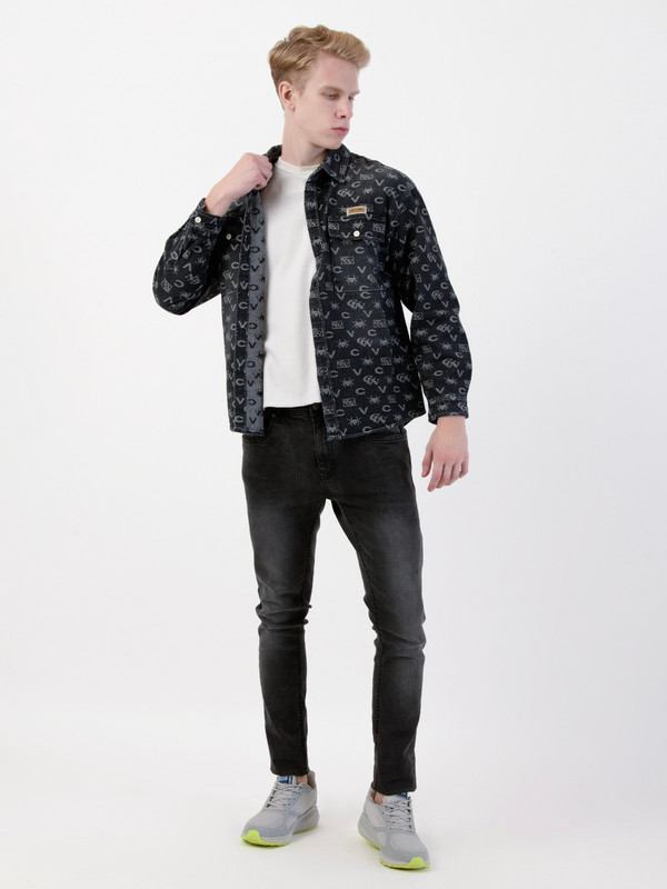 Albion Mens Gray Shirt Full Sleeve