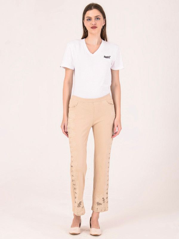 Albion Women Beige Smart Jegging