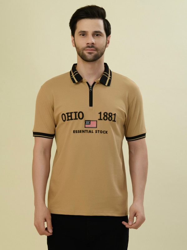 Albion Premium Mens 21 Beige T-Shirt