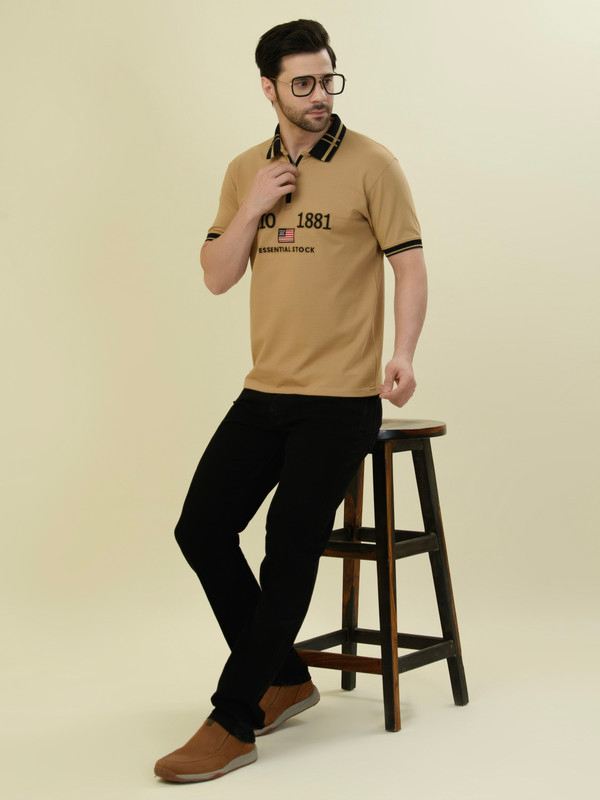 Albion Premium Mens 21 Beige T-Shirt