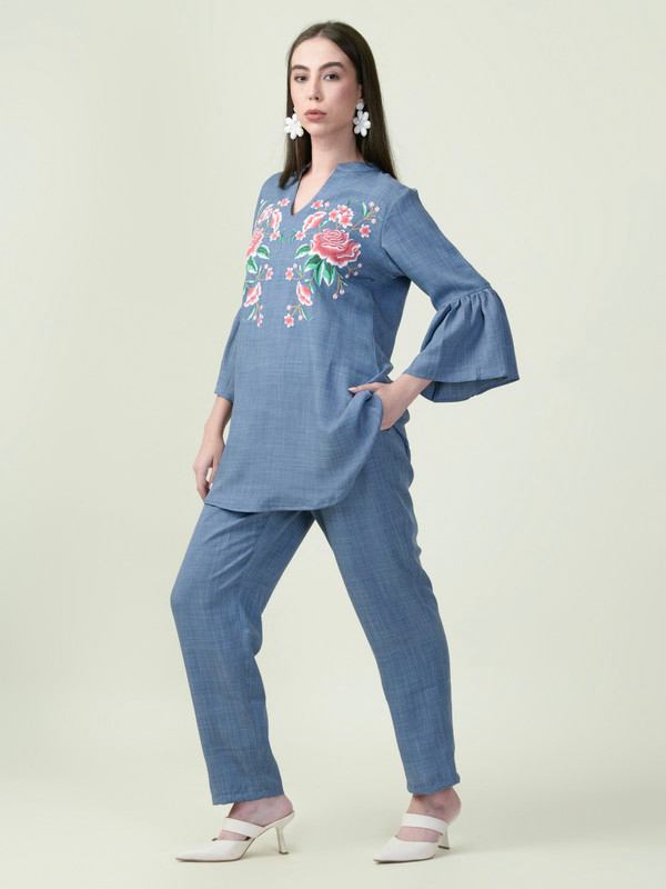 Albion Premium Ladies Napoleon Blue Coordinate Set