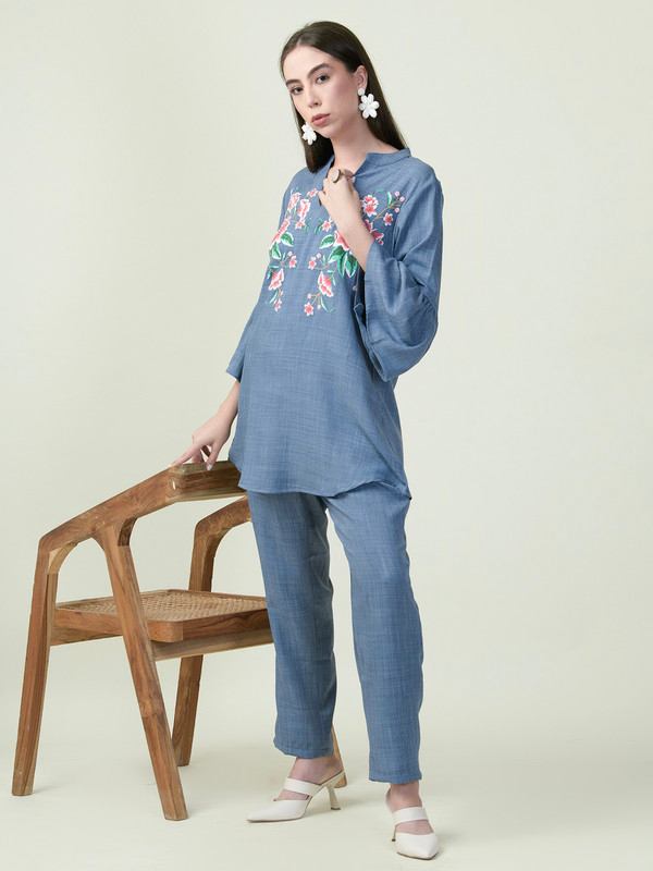 Albion Premium Ladies Napoleon Blue Coordinate Set