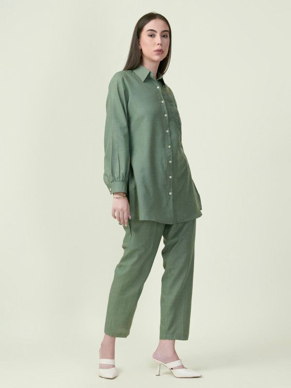 Albion Premium Ladies Napoleon Green Coordinate Set