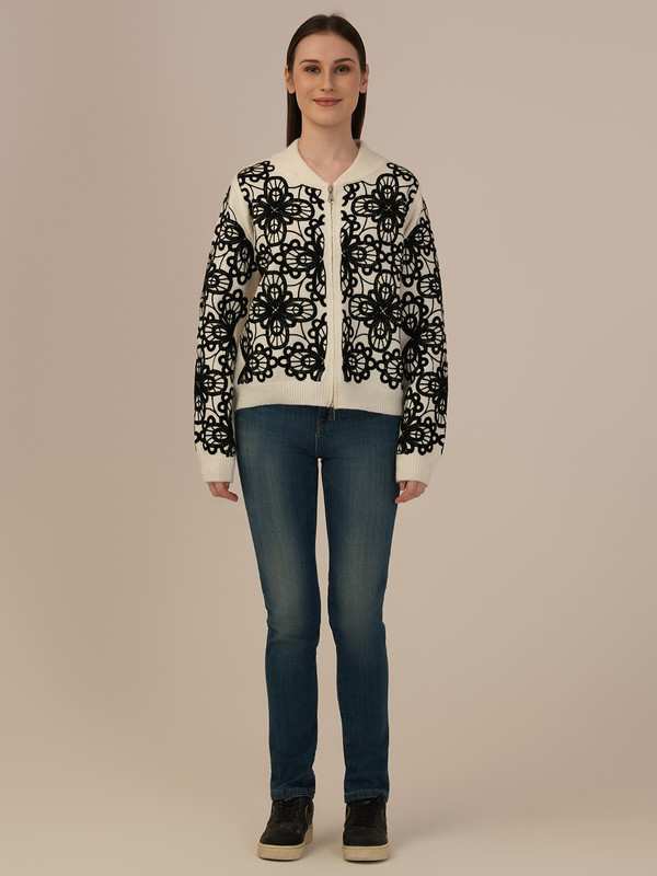 Albion Winter Classic  Ladies Cream Woolen Top