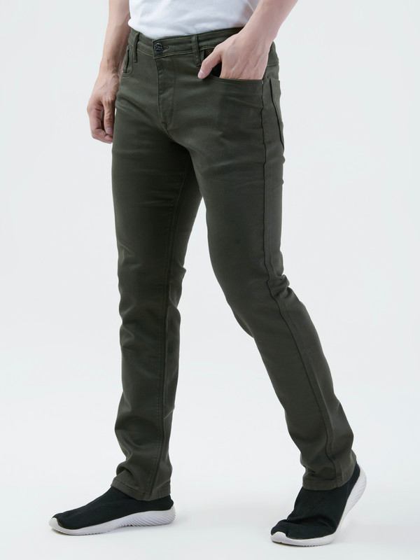 Albion Mens Olive Jeans