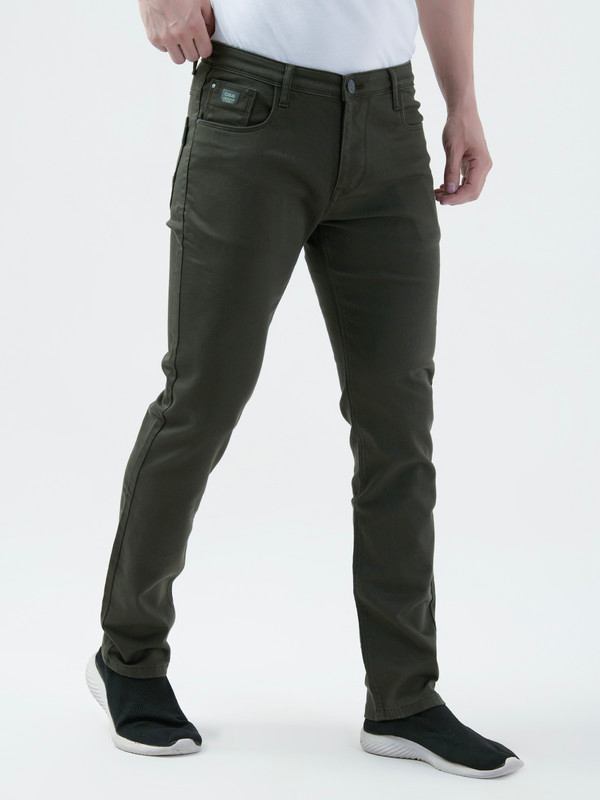 Albion Mens Olive Jeans
