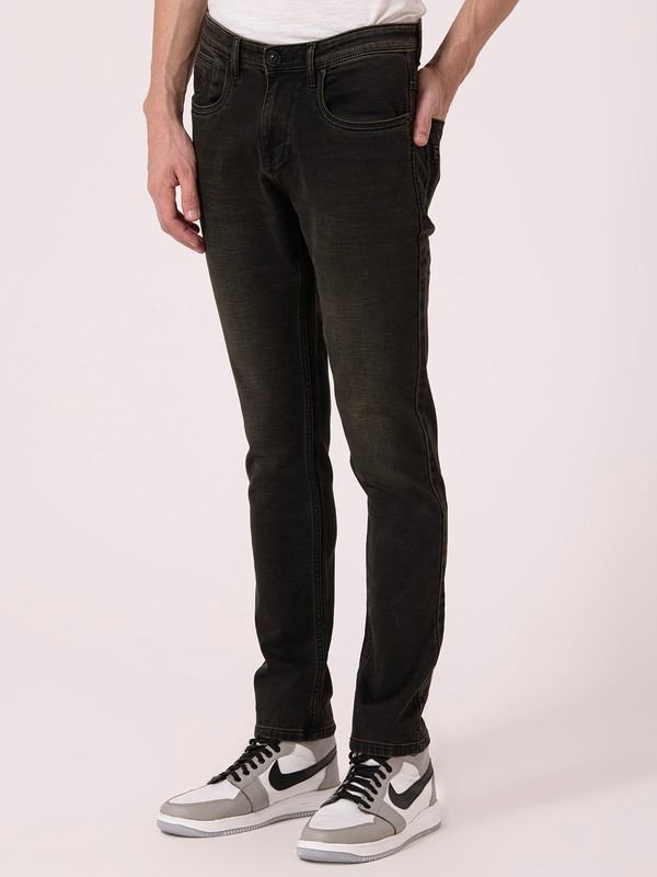 Albion Mens Carban Black Jeans