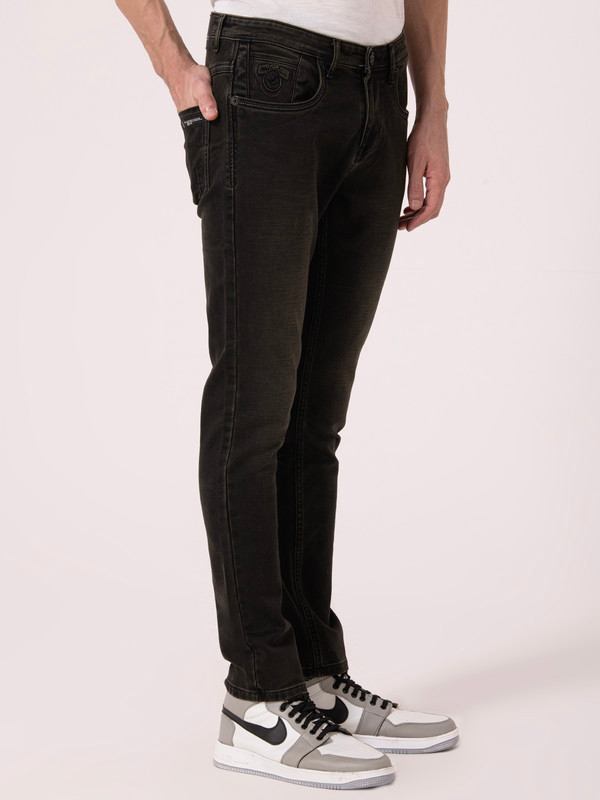 Albion Mens Carban Black Jeans