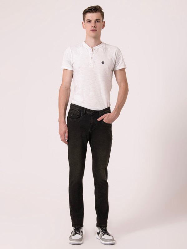 Albion Mens Carban Black Jeans