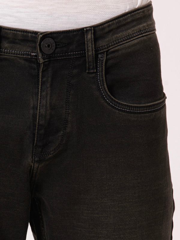 Albion Mens Carban Black Jeans
