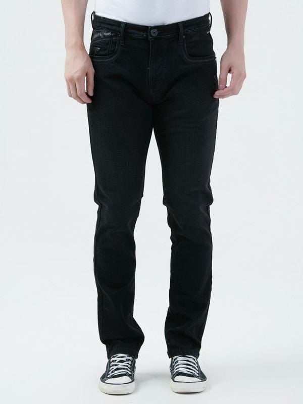 Albion Mens Carban Black Jeans
