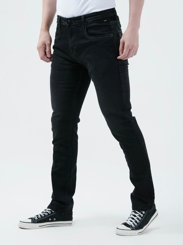 Albion Mens Carban Black Jeans