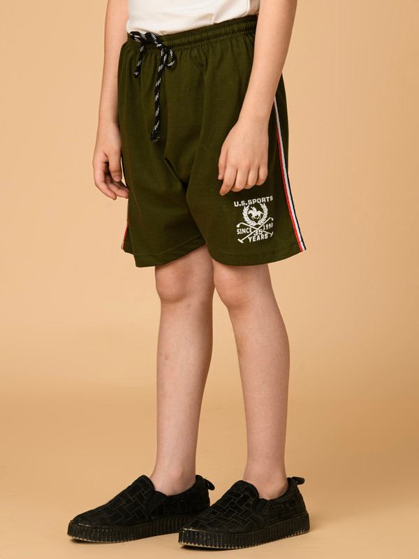 ALBION PREMIUM BOYS OLIVE SHORTS