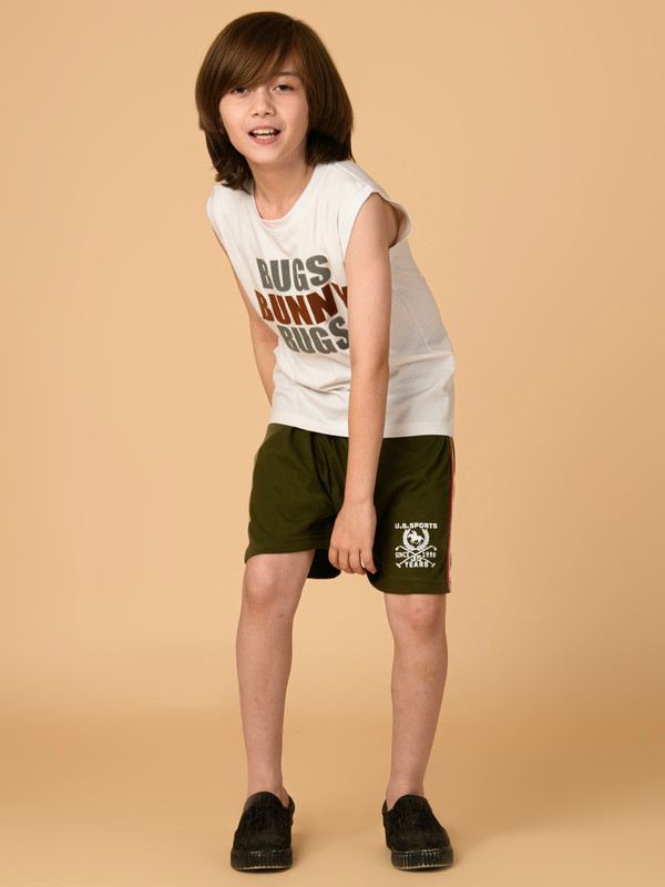 ALBION PREMIUM BOYS OLIVE SHORTS