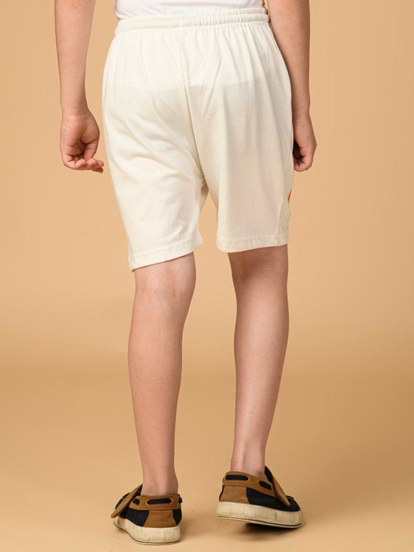 ALBION PREMIUM BOYS OFF WHITE SHORTS