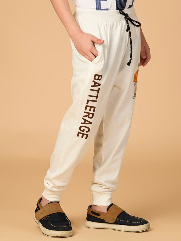 ALBION PREMIUM BOYS OFF WHITE LOWERS