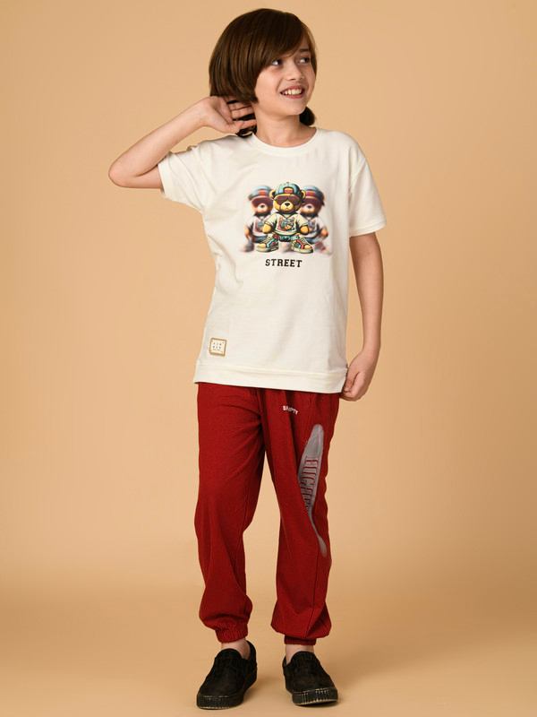 ALBION PREMIUM BOYS MAROON LOWERS