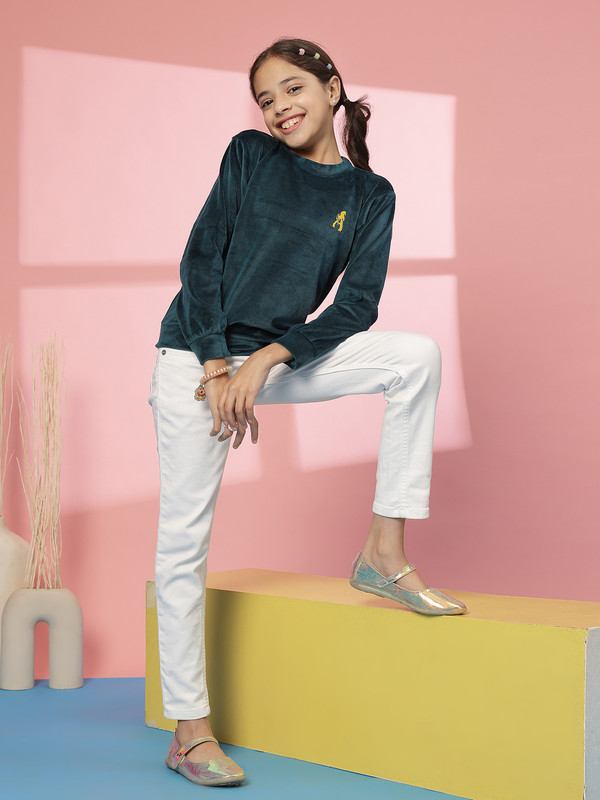 Albion By CnM GIRLS KIDS TEAL PULLOVER