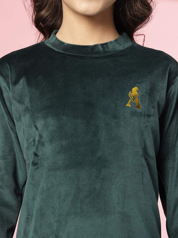 Albion By CnM GIRLS KIDS B GREEN PULLOVER