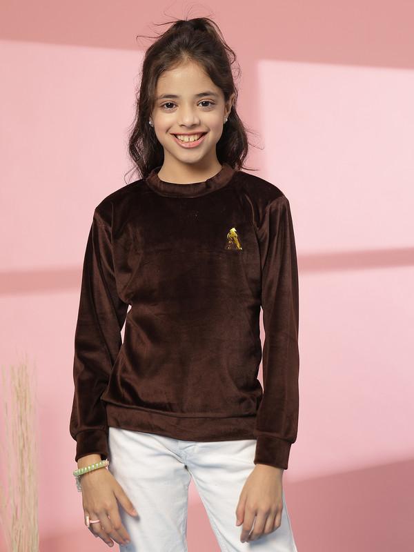 Albion By CnM GIRLS KIDS COFFEE PULLOVER