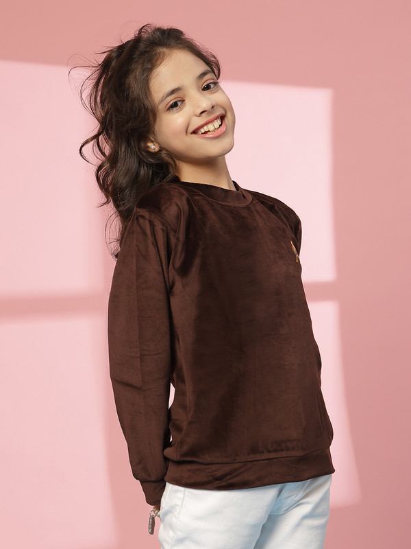 Albion By CnM GIRLS KIDS COFFEE PULLOVER