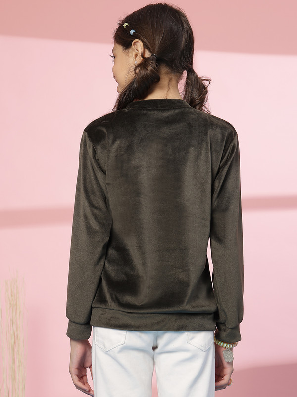 Albion By CnM GIRLS KIDS OLIVE PULLOVER
