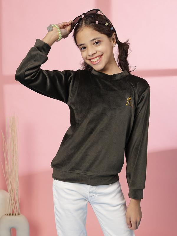 Albion By CnM GIRLS KIDS OLIVE PULLOVER