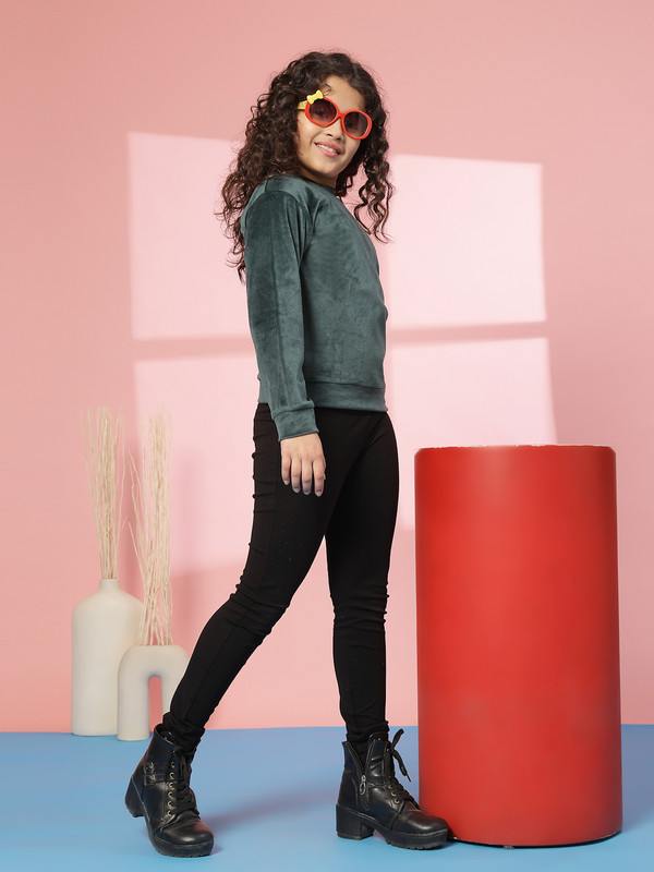 Albion By CnM GIRLS KIDS B.GREEN PULLOVER