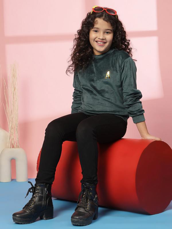 Albion By CnM GIRLS KIDS B.GREEN PULLOVER