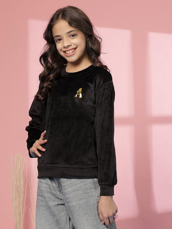 Albion By CnM GIRLS KIDS BLACK PULLOVER