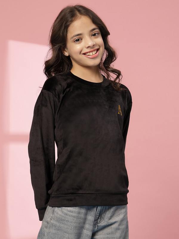 Albion By CnM GIRLS KIDS BLACK PULLOVER