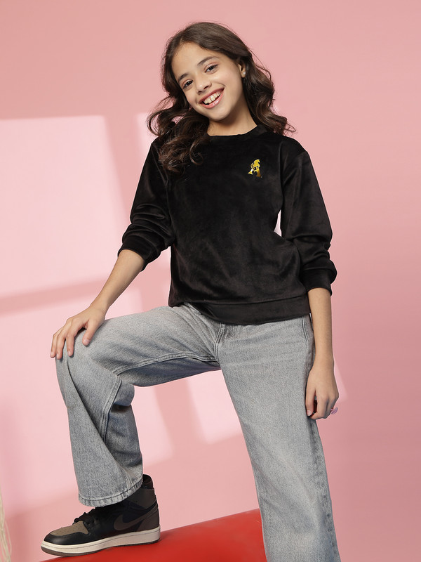Albion By CnM GIRLS KIDS BLACK PULLOVER