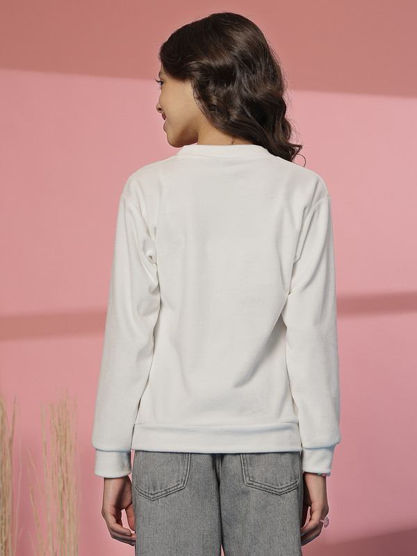 Albion By CnM GIRLS KIDS OFF WHITE PULLOVER
