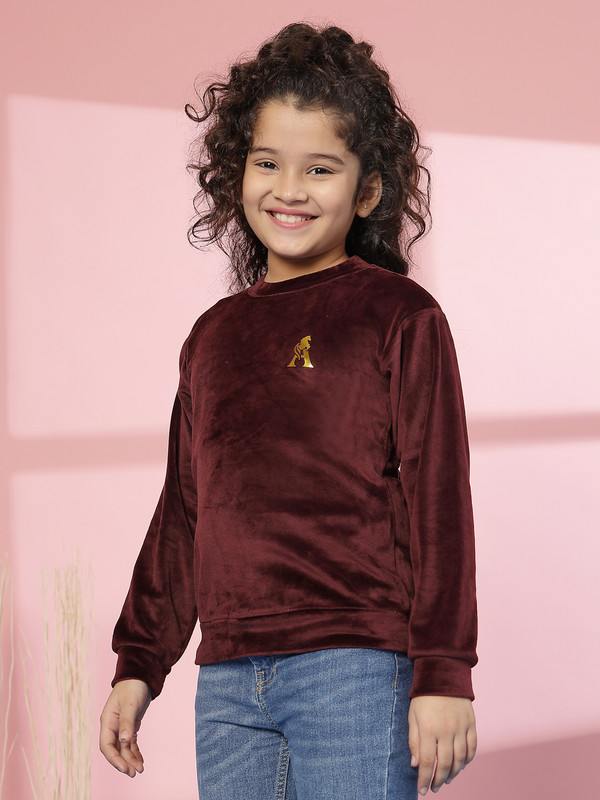 Albion By CnM GIRLS KIDS PURPLE (Wine) PULLOVER