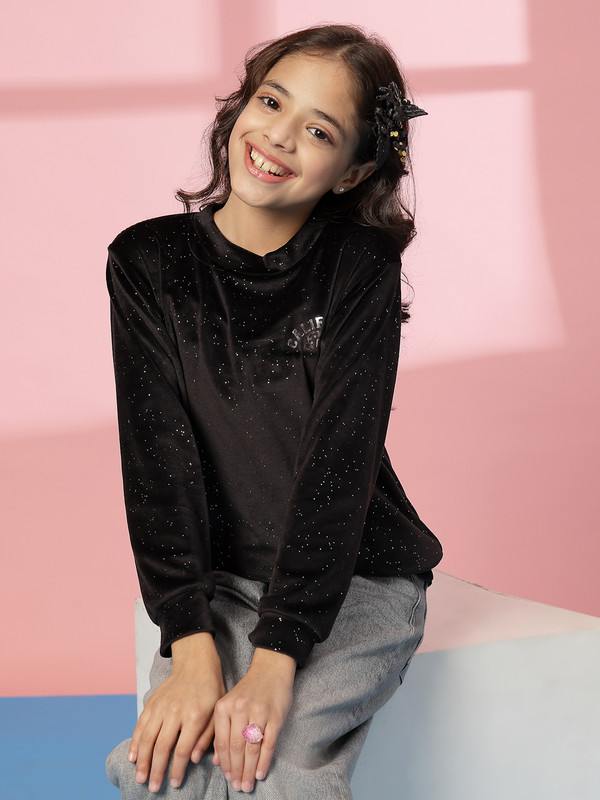 Albion By CnM GIRLS KIDS BLACK PULLOVER