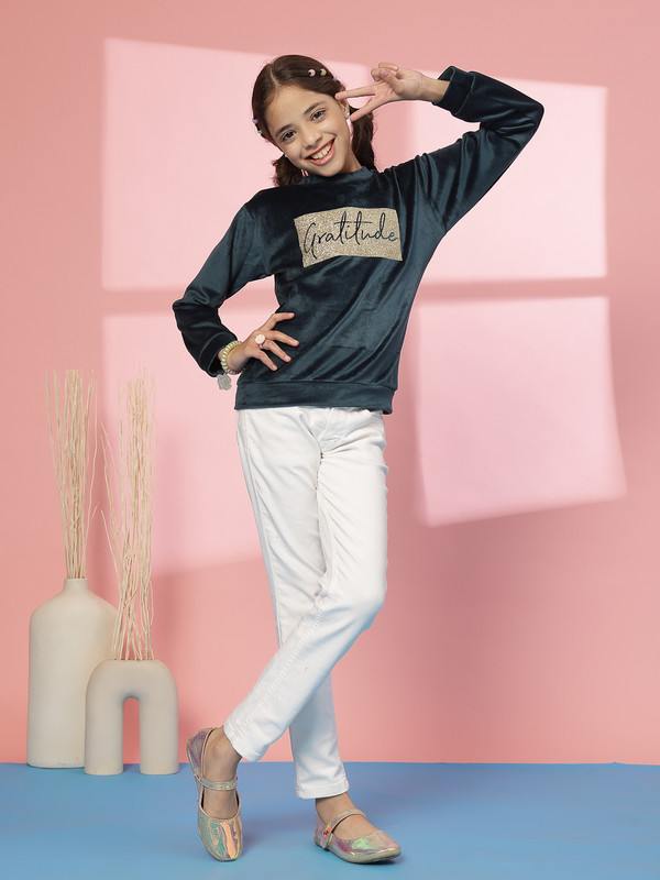 Albion By CnM GIRLS KIDS B.GREEN PULLOVER