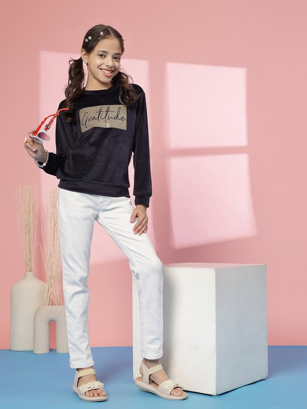 Albion By CnM GIRLS KIDS NAVY PULLOVER