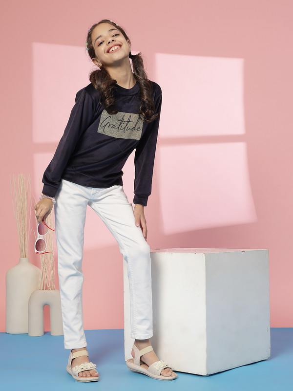 Albion By CnM GIRLS KIDS NAVY PULLOVER